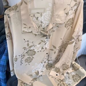 Floral Beige Blouse